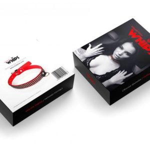 Obroża damska zdobiona cekinami seria VEGAN