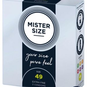 MISTER SIZE 49mm Condoms 3pcs Natural