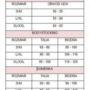 Bielizna-Bodystocking Czarny L/XL """"Kiss Me""""