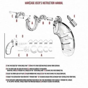 Model 03 - Chastity - 4.5"" - Cock Cage - Transparent