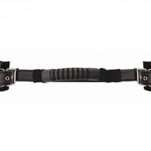 Adjustable Leather Handcuffs - Black