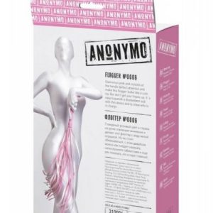 Anonymo flogger, PU leather, pink, 64 cm