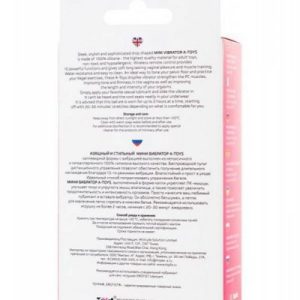 A-TOYS, Vibrating egg with remote control, silicone, pink and white, 12 cm