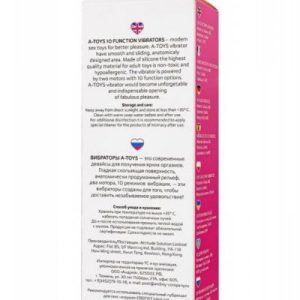 A-TOYS, Vibrator Lilu with Clitoral Stimulator, Silicone, Pink, 20 cm, 10 speeds, 2xAAA