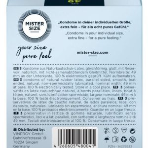 Mister Size 49mm pack of 3