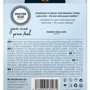 Mister Size 53mm pack of 3