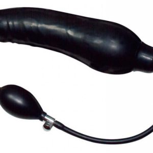 Inflatable latex dildo