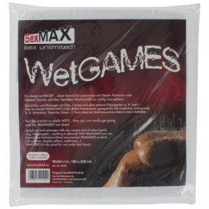 BDSM-SexMAX WetGAMES Sex sheet, 180 x 220 cm, white