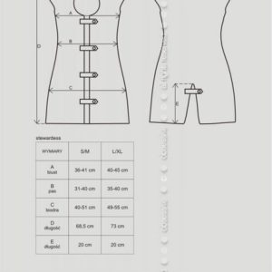 Bielizna-Stewardess kostium  S/M