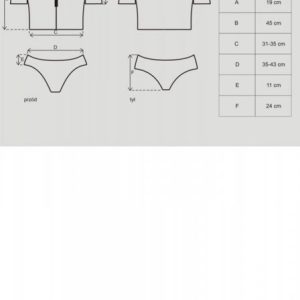 Bielizna-Police set kostium  S/M