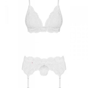 Bielizna-810-SEG-2 komplet 3-częściowy biały L/XL