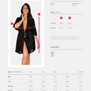 Bielizna-Jagueria peniuar 6XL/7XL