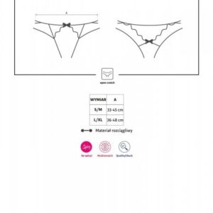 Bielizna-Picantina stringi otwarte L/XL