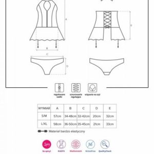 Bielizna-859-COR-1 gorset i figi L/XL