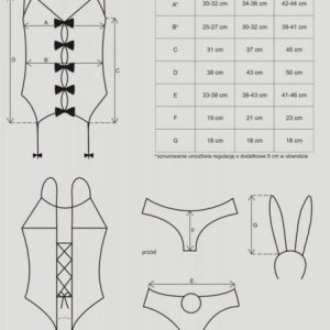 Bielizna-Bunny suit kostium L/XL