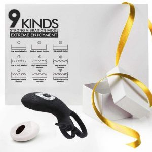 AdjustableDouble cockring with remote