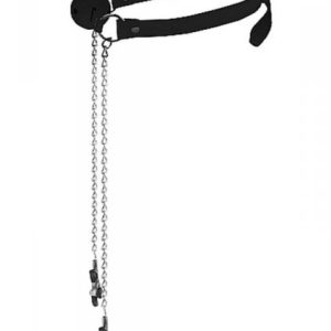 Ball Gag with Nipple Clamps - Black