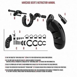 Model 06 - Chastity - 5.5"" - Cock Cage - Black