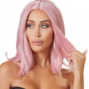 Wig, bob, pink